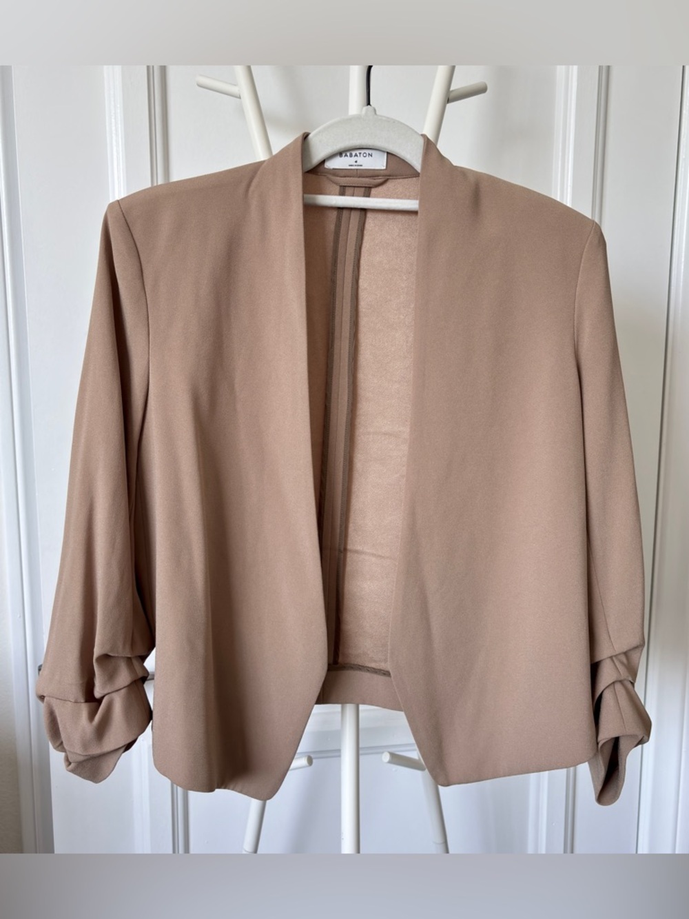 Aritzia Babaton Power Waist Suit Tan Size 4